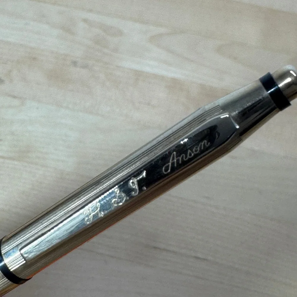 Vintage Cross 1/20 12K Gold Filled Mechanical Pencil USA Pinstripe Anson H.T.J.